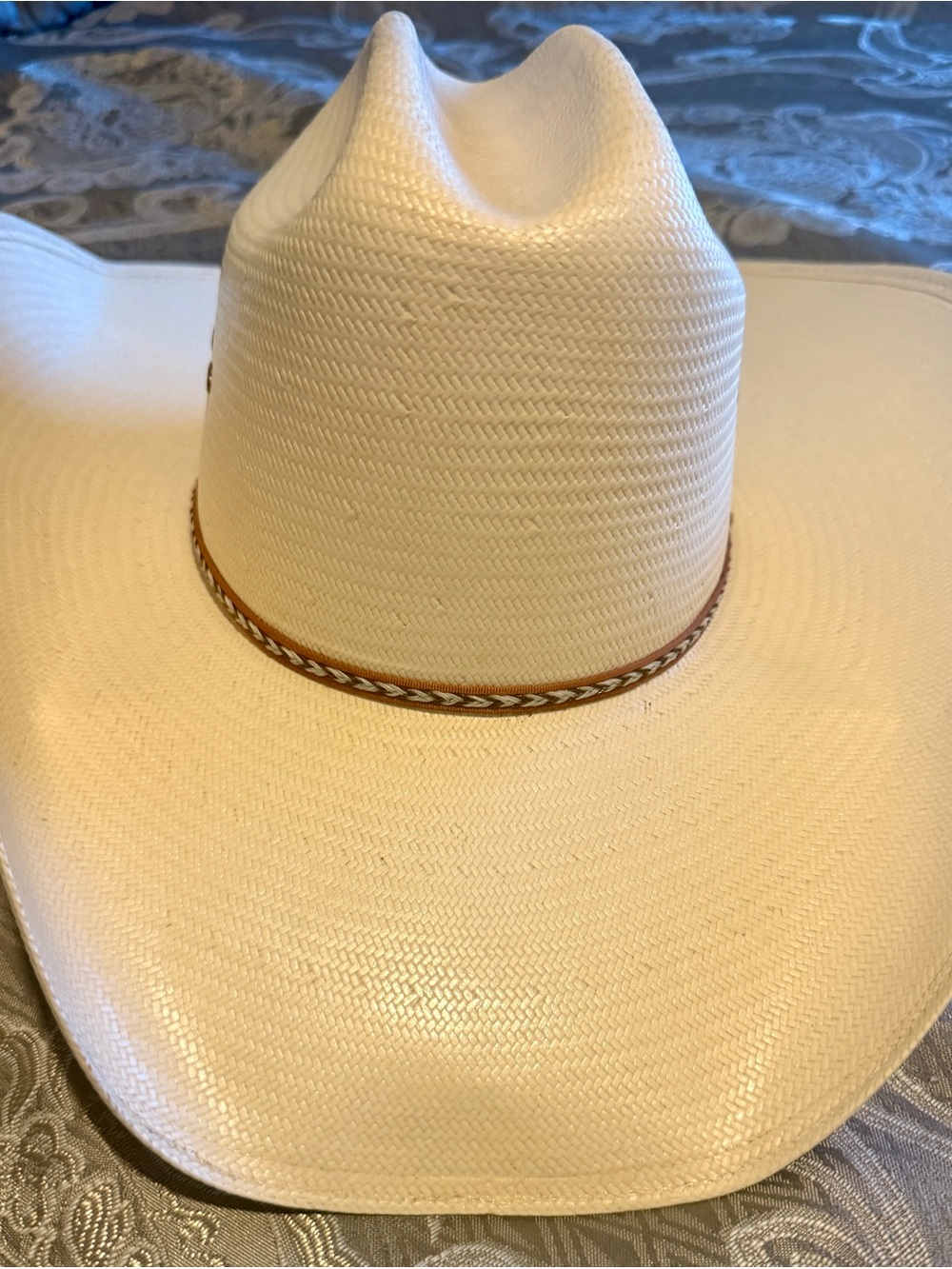 Stetson Breeder Cowboy Hat with Braided Brown Band